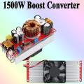 1500W 30A DC-DC Voltage Converter CV Boost Converter Step Up Adjustable Module Power Supply DC 12-60V to 12V-90V Regulator.