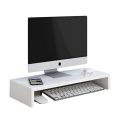 "20-Inch Monitor & Laptop Stand Ergonomic Desk Organizer Waterproof Melamine Board Riser Keyboard & Mouse Storage Sleek Home Office Accessory Multifunctional Desk Shelf for TV, Books, & Decor, Book Shelf Cabinet.