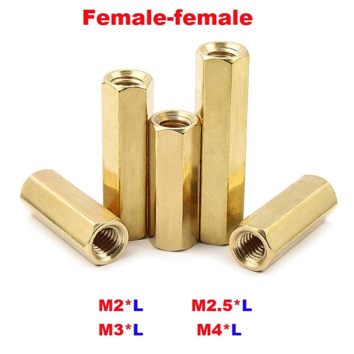 10/50pc%20M2%20M2.5%20M3%20M4%20Solid%20Brass%20Copper%20Hex%20Standoff%20Hexagon%20lar%20M-F%20F-F%20Male-Female%20Female%20Spacer%20for%20PCB%20Board%20Motherboard-10mm%20-%20Image%205