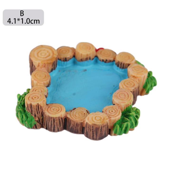 Mini Water Well Bridge Figurines Miniature Craft Fairy Garden Gnome Moss Terrarium Gift DIY Ornament Garden Decor