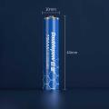 Doublepow Long Cycle Life AAA Size 1.5V 1000mWh High Performance Rechargeable Lithium-ion Batteries with Built-in Micro USB Charging Port & LED Indicator Facility - 2 Pieces (Blue).