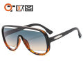 Large-frame one-piece cut-out design sunglasses European and American fashion personality sunglasses Cross-border sunglasses 3908. 