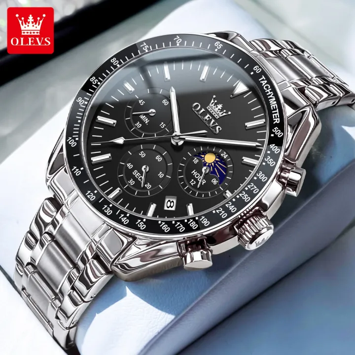 Olevs%203618%20Stainless%20Steel%20Chronograph%20Wrist%20Watch%20For%20Men%20-%20Image%203