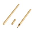 Hexagon 0.5mm Gel ink Pen Handmade Brass Liquid ink Roller ball Pen Classic Drop shipping.