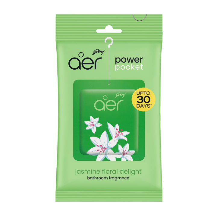 Aer Power Pocket Bathroom Fragrance Jasmine Floral Delight 10g