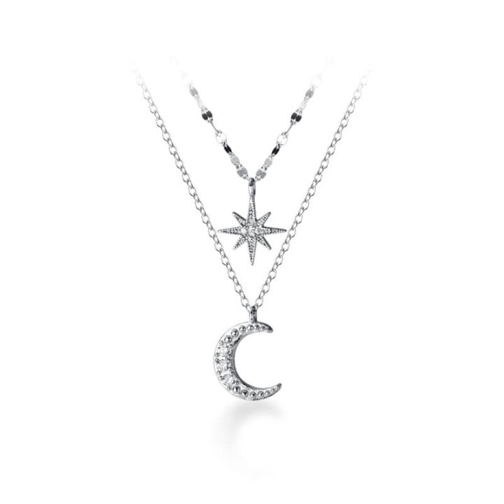 New%20Zircon%20Moon%20Pendant%20Necklace%20for%20Women%20Fashion%20Jewelry%20%20Double%20Layer%20Star%20Moon%20Charm%20Chain%20For%20Women%20-%20Image%203