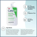 CeraVe Hydrating Cream To Foam Cleanser, Makeup Remover Face Wash For Dry Skin, Foaming Facial Cleanser With Hyaluronic Acid, Normal To Dry Skin, Fragrance Free & Non Comedogenic I 236ml I USA.