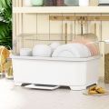 Fully Enclosed Tableware Storage Box Kitchen Dish Rack Cupboard Storage Dish Container Dish Rack Draining Basket Storage Box. 