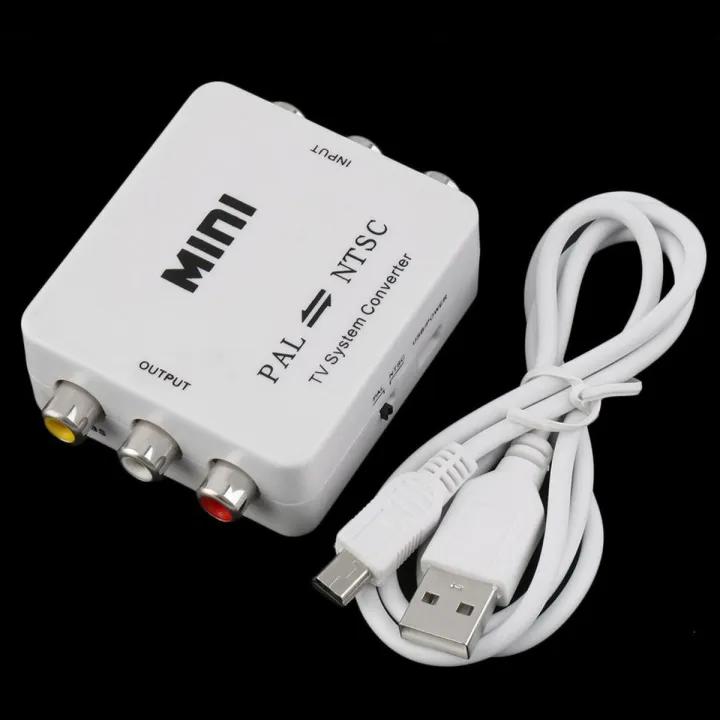 PAL NTSC To NTSC PAL TV Video System Converter Switcher Adapter Male-Female