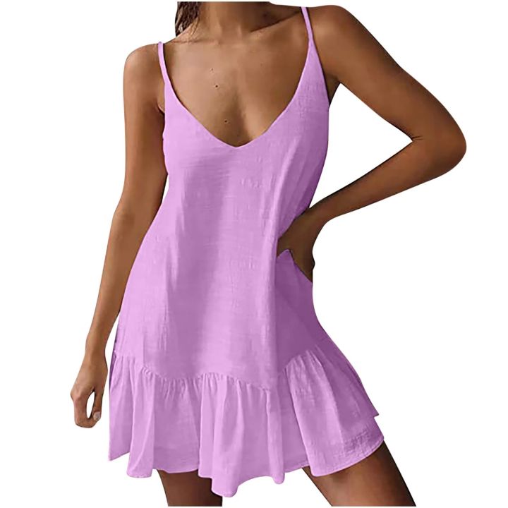Breezy%20Cotton%20Soft%20Mini%20Dress%20for%20Women%20with%20Simple%20Yet%20Elegant%20Design%20-%20Image%202