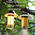 Mini LED Camping Lights Warm white Dual-light Flashlight Multifunctional Camping Atmosphere Lights Emergency Lighting Keychain. 
