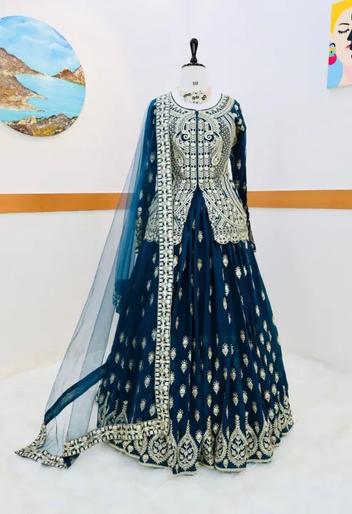Readymade%20Georgette%20Embroidered%20Party%20Dress%20-22%20-%20Image%203