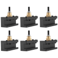 6PCS Tooling Package Mini Lathe Quick Change Tool Post & Holders Multifid Tool Holder.