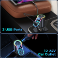 Joyroom 150W 4 in 1 Cigarette Lighter USB Car Charger Adapter PD3.0 & QC3.0 30W Super Fast USB C Car Charger. 