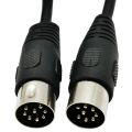 8 Pin Din Male to Male Speaker Audio Cable Adapter for Surveillance Automotive Computers Television Precision 5M. 