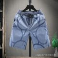 Ice Silk Quick-Drying Shorts Men's Trendy Unique Reflective Slim Cropped Pants Internet Celebrity Smart Guy Pants Quick-Drying Beach Pants. 