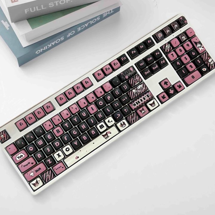 Kuromi Customized 108-Key Wireless Three-Mode Rgb Office Game Mechanical Keyboard Hot-Swappable Full-Key Anti-Ghosting