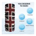 Union Flag Bandana Neck Gaiter Uk Kingdom Country Magic Scarf Multifunctional Headwear Cycling for Men Women Adult Breathable. 
