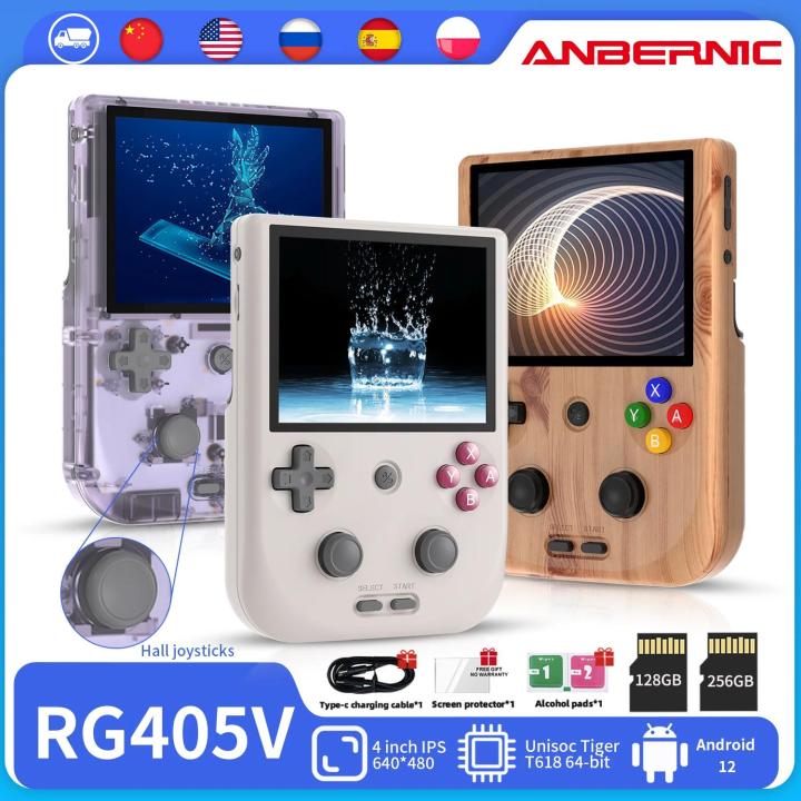 ANBERNIC RG405V Video Handheld Game Console 4 IPS HD Touch Screen Android 12 System T618 64-bit Wifi Portable Retro Game Player