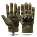 High-Quality Full Finger Motorcycle Riding Gloves with Touchscreen, Anti-Slip, Protective Shell, and Velcro Wristband - Sizes M/L/XL. 