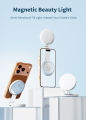 Mobilife Magnetic LED Selfie Light for iPhone & Android, Rechargeable Portable Fill Light for Video Call, Live Streaming & Content Creation. 