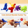 Baby Suction Cup Toys Construction Set for Children Silicone Building Blocks Kids Animal Puzzle Sticker Bathtub Sucker Bath Toys KankongAgu. 