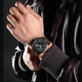 NAVIFORCE NF8055L PU Leather Chronograph Watch For Men’s –Black & Chocolate. 