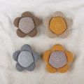 Cotton Crochet Baby Stuffed Rabbit Toy kawaii Handmade Bunny Plush Toys Newborn Handhold Sleeping Doll Kid Early Educational Toy. 