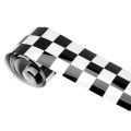3 inch Black/White Checkered Decal Tape Car motorcycle Bike Tank Sticker. 
