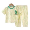 【HOT SALE】 Children's Short Sleeve Cotton Summer Baby Pajamas Set Children's Clothing. 