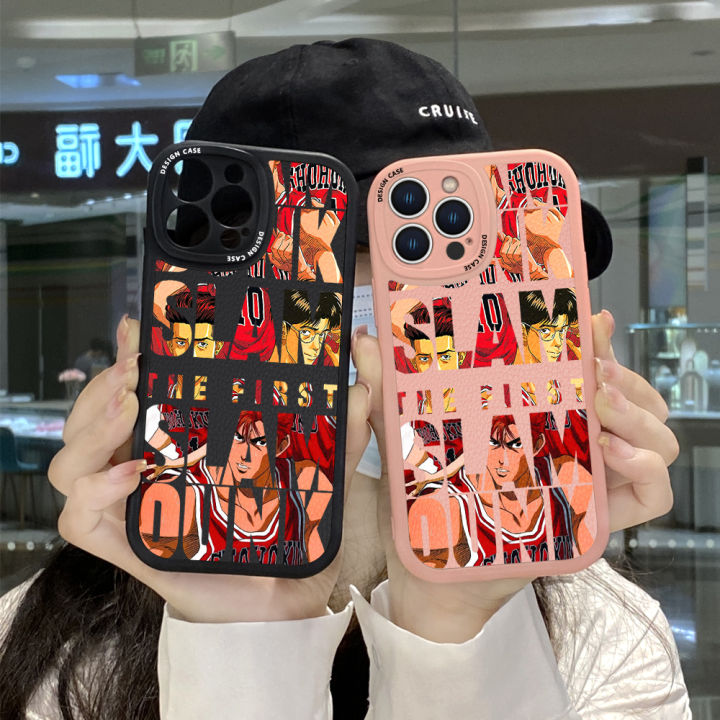 AMORVOR%20for%20Realme%20C55%20Back%20Cover%20Cartoon%20SLAM%20DUNK%20PU%20Leather%20Case%20Soft%20Silicone%20Edge%20Mobile%20Cover%20-%20Image%204