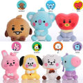 【Atoztide Store】summerflowers 12cm/20cm KPOP BT21 BTS Plush Cartoon Tata Cooky Chimmy Koya Shooky Mang RJ.
