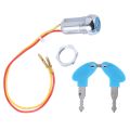 Universal Starting Switch Key Lock Wires Ignition Keys Switch for Electric Bike Scooters E-Bike. 