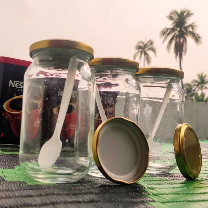 Full%20Airtight%20500%20Ml%20-%2004%20Pcs%20Glass%20Jar%20For%20Kitchen%20&%20Dining%20-%20Glassware%20Food%20Container%20With%20New%20Steel%20Cap%20-%20Image%202