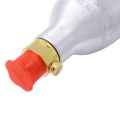 2PCS 0.6L Soda Maker Refillable Soda Spare Reusable Accessory for Soda Machines ,Black+Blue+Silver.