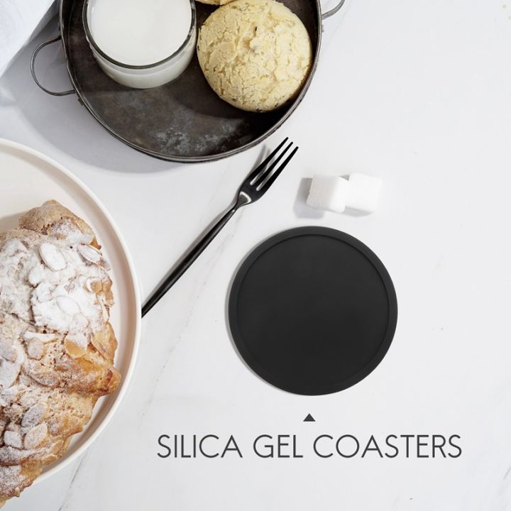 Silicone%20Black%20Drink%20Coasters%20Set%20of%2024%20Non-Slip%20Round%20Soft%20Sleek%20and%20Durable%20Easy%20to%20Clean%20Black%20-%20Image%204