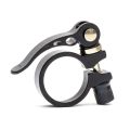 Aluminum Alloy Mountain Bike Seatpost Clamp, Quick Release Cycling Seat Tube Clip. 