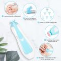 Safe Electric Baby Nail Trimmer - 6-in-1 Newborn Manicure Set & Infant Nail File Kit with LED Light & Whisper Quiet Motor | Professional Baby Grooming Care Set for Fingernails & Toenails High Quality Portable Battery Operated Nail Cutter for Kids & Adults. 