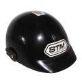 STM Open Face Cap Helmet -Black. 