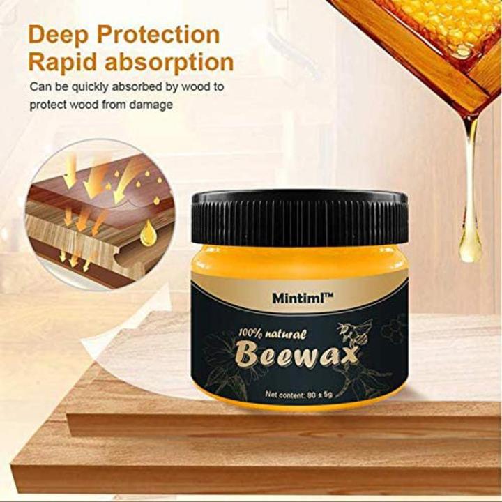 Mintiml Beewax Wood Polish Polisher Polishing Compound Wax Floor Seasoning Furtniture Wrap Care Magic Repair Traditional All-Purpose Wood