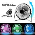 Mini USB Fan Portable Fans Metal Cooler Cooling 4 Blades Desktop Mute Fans Silent Universal For Car Notebook Computer Desk Fan. 
