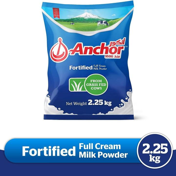 Anchor Full Cream Milk Powder Pouch, 2.25 Kg