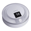Trendy Small Air Purifier, ABS Portable Air Cleaner, White Freshener for Indoor Use.