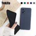 Tokifu For Realme GT Neo 2 Back Cover Matte Simple Solid Color Soft Silicone TPU Case. 