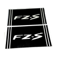 Motorcycle front Suspension fork sticker  or  FZ-s bike front fork logo sticker -   black. 