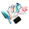 【hot】 High Quality Hair Comb Detangling Hair Brush Detangle Salon Hairdressing Straight Curly Hair Comb Paddle Brush Hair Brush.