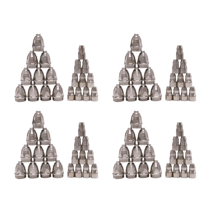 80Pcs P80 Plasma Cutting Torch Consumable Cutting CNC 80A P80 Plasma Torch Tip Electrode Nozzle