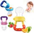 Children's silica gel nibbler for fruits and vegetables, teether for supplementary food, mesh bag BABY FRUIT CHUSNI CN_1pcs. 