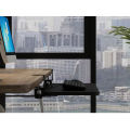 Keyboard Sliding Tray Punch Free Keyboard Stand Drawer Adjustable Height Computer Desk Extender Black. 