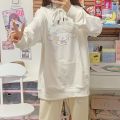 Sanrio Clothes Cinnamoroll Print Long Sleeve Tops Women Hoodies Y2k Cartoon Loose Sweatshirts Female Japan Style Cute Pullovers. 